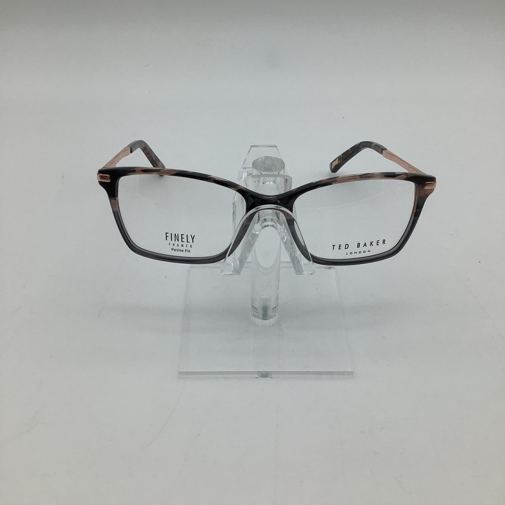 Ted Baker TFW003 Finely Framed Petite Fit Grey Pink Tortoise Eyeglass Frames New
